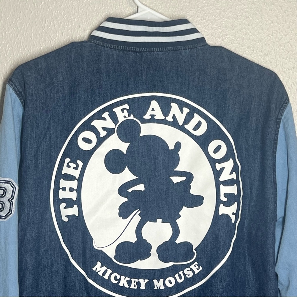 Our Universe Disney Varsity Jacket Adult Small Blue Mickey The One And Only - Picture 14 of 16